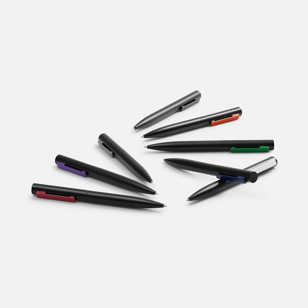 Ручка шариковая Inkolor, черная с фиолетовым