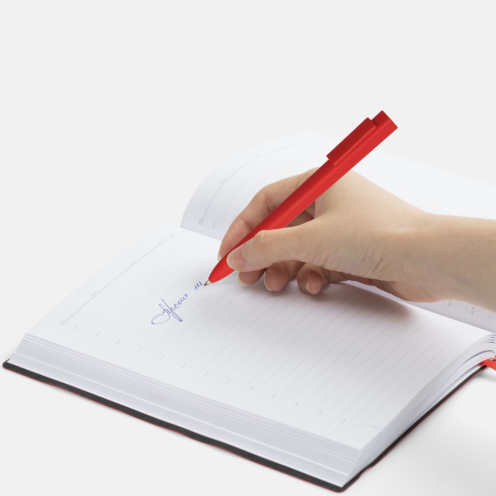 Ручка шариковая Swiper SQ Soft Touch, красная