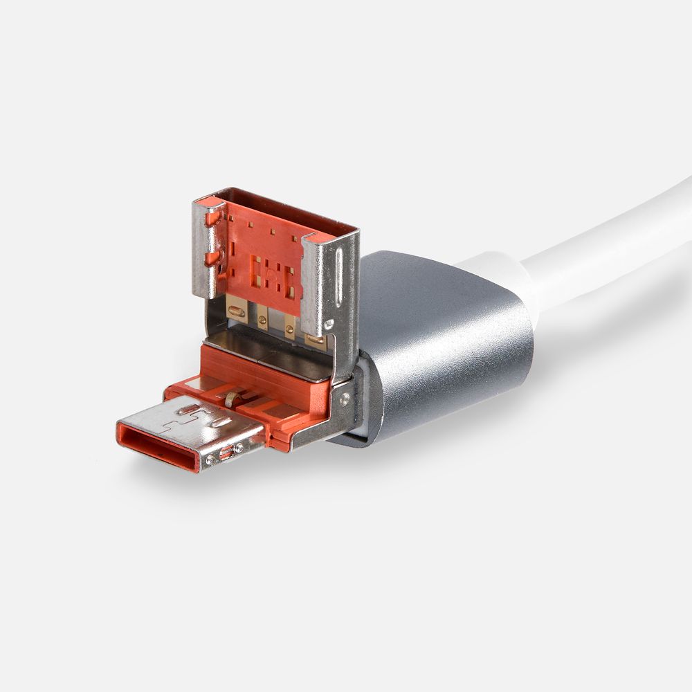 USB-хаб Slotto, серый