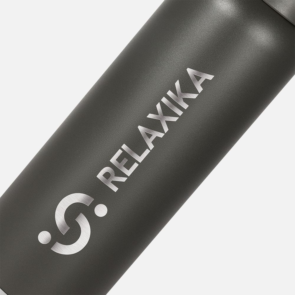 Термос Relaxika 1000 со стикерпаком, хаки