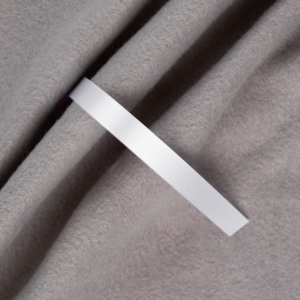 Лента сатиновая Satin 10 М, белая, 80 см