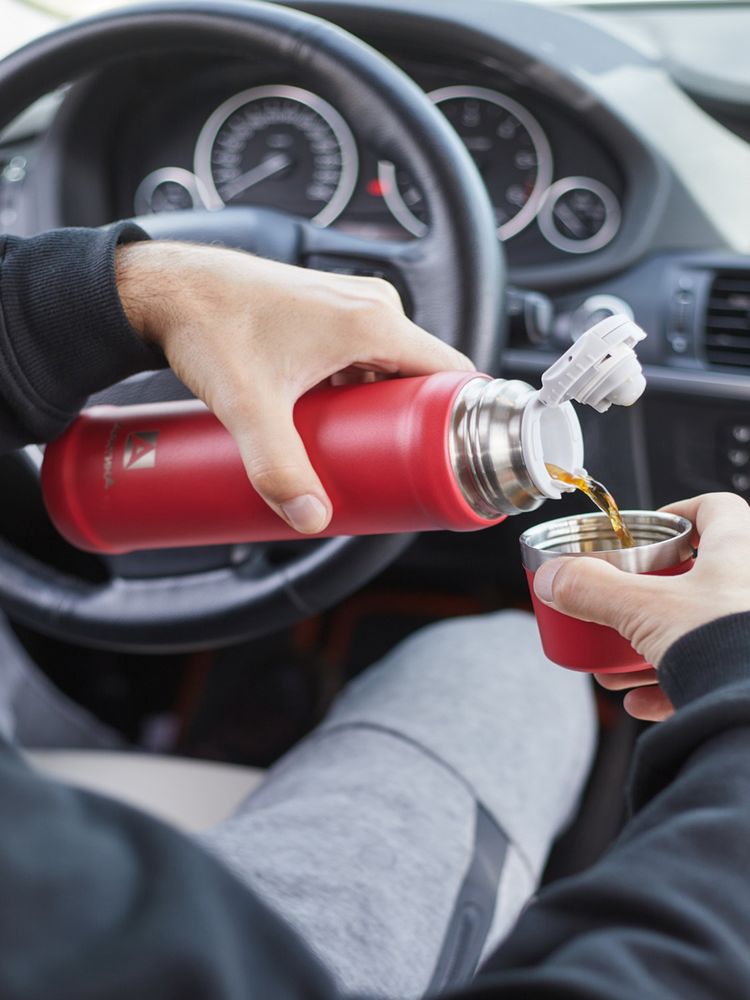 Термос «Арктика 600» с питьевой системой, красный