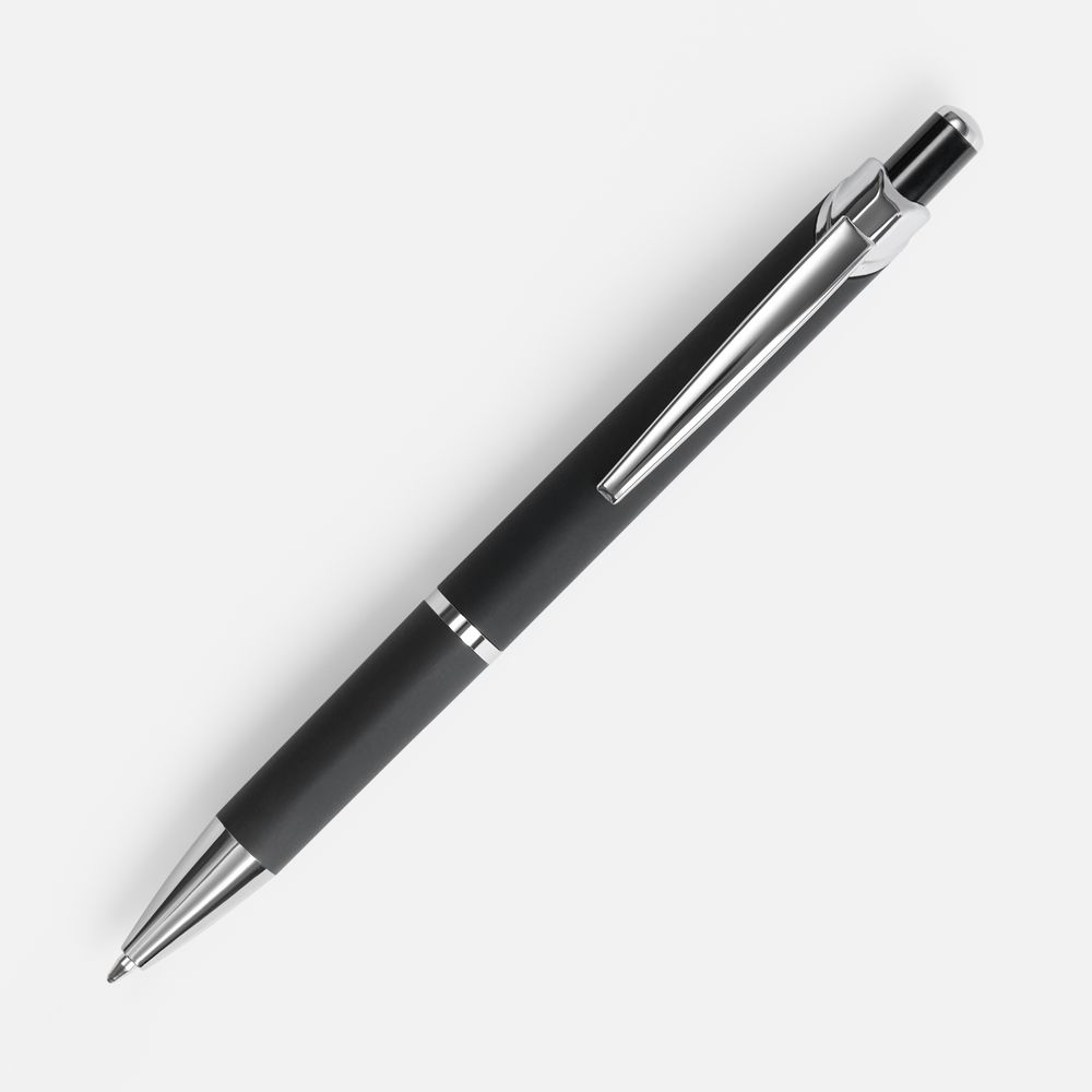 Ручка шариковая Chromos Soft Touch, черная