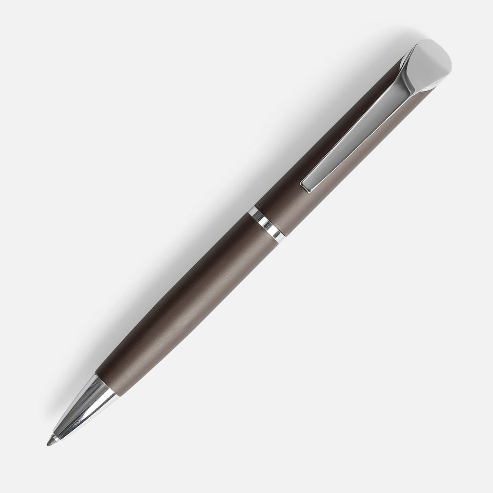 Ручка шариковая Glide, серо-коричневая