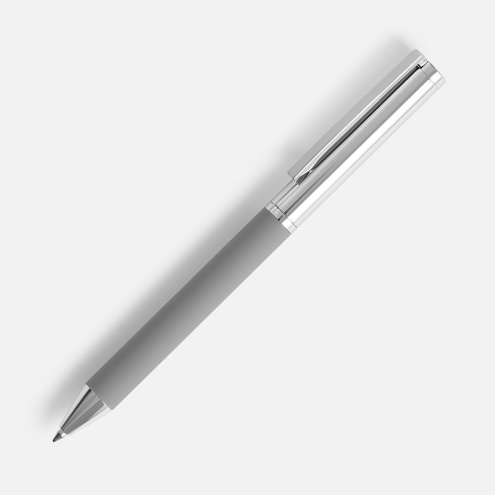 Ручка шариковая Eyeshot Soft Touch, серая